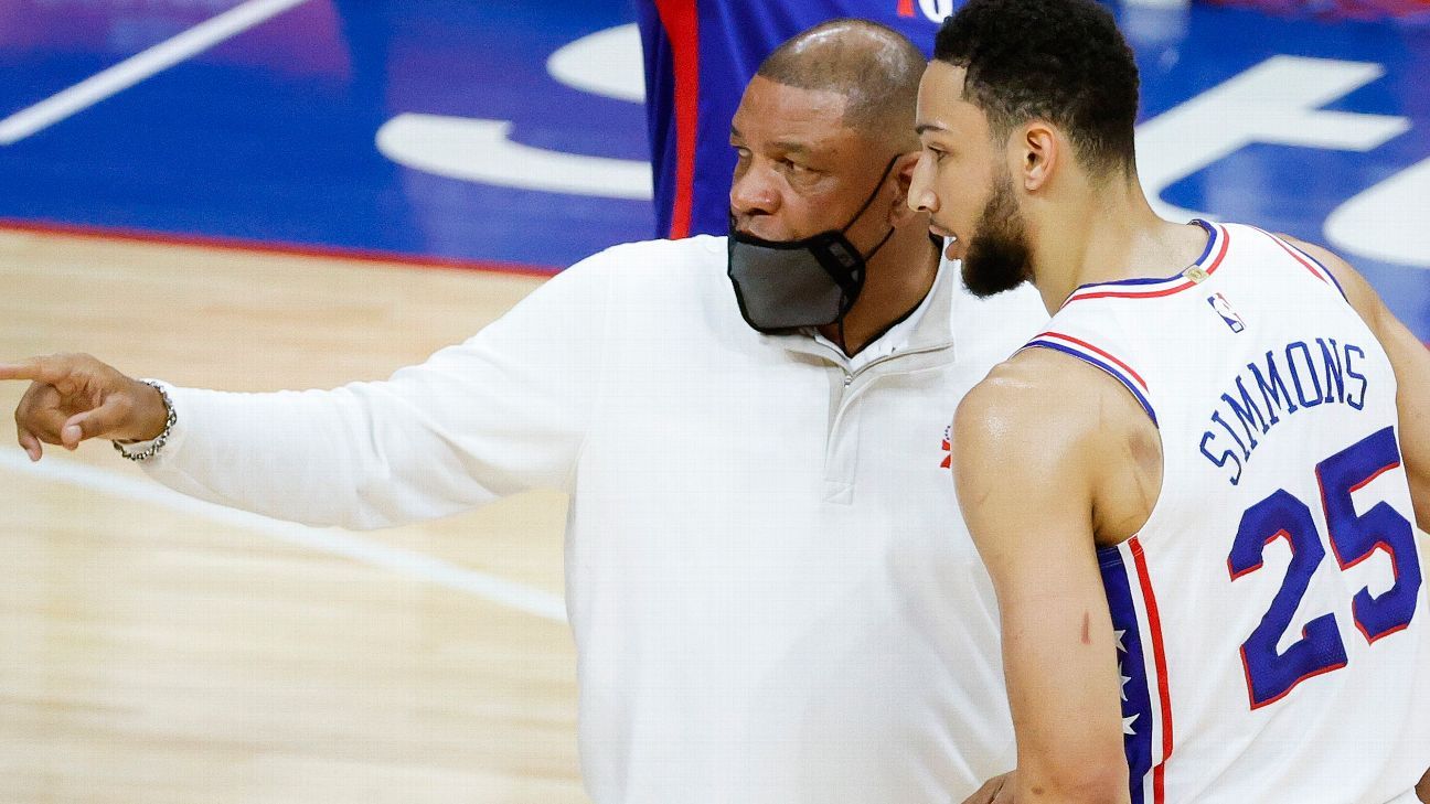 Coach Doc Rivers says Philadelphia 76ers would love to get Ben Simmons back as t..