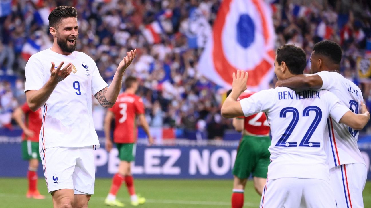 France vs. Bulgaria - Football Match Report - June 9, 2021 ...