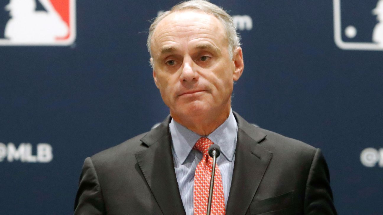 Commissioner Rob Manfred says lockout could move MLB collective bargaining agree..