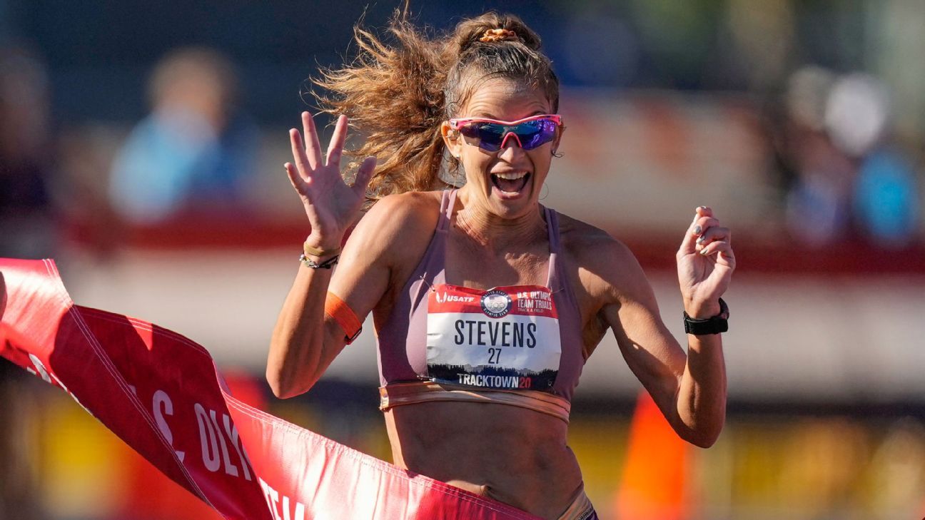 Race walker Robyn Stevens makes first Olympic team at age 38 ESPN