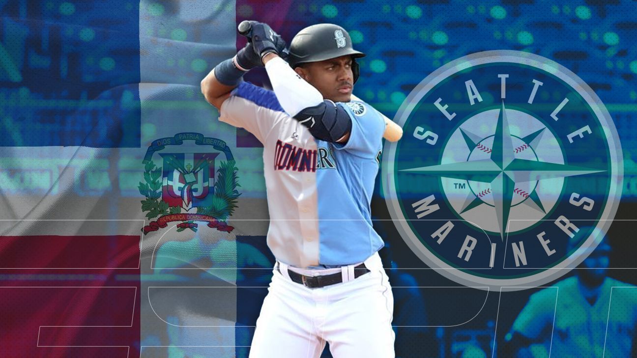 Mariners prospect Julio Rodríguez homers twice for Dominican Republic in  Olympics qualifying game 