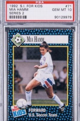 Mia Hamm rookie card sells $34,440, a record for a female athlete card - ESPN