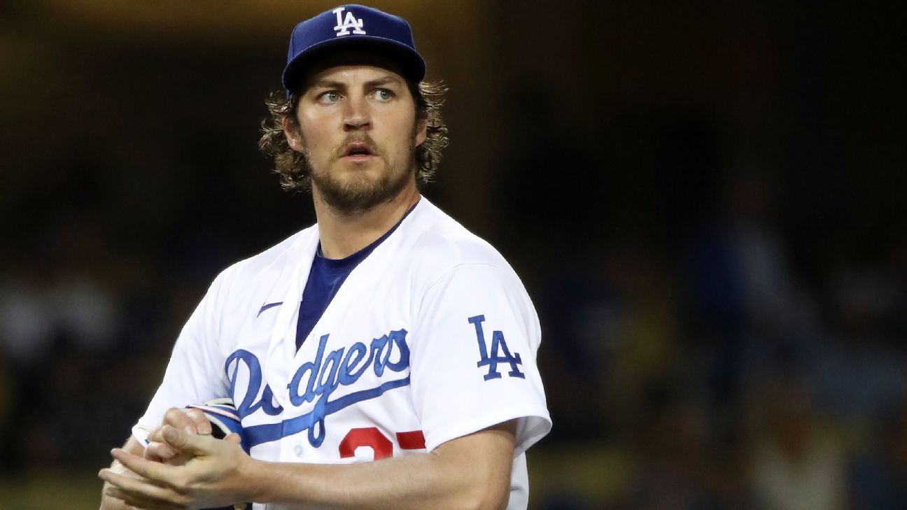 Los Angeles Dodgers pitcher Trevor Bauer has MLB administrative leave extended f..