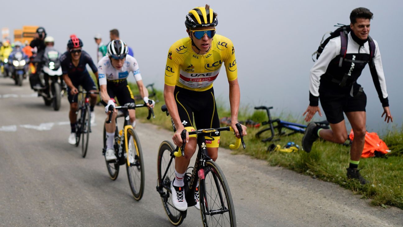 Tadej Pogacar beats rivals in Pyrenees to extend Tour de France lead - ESPN