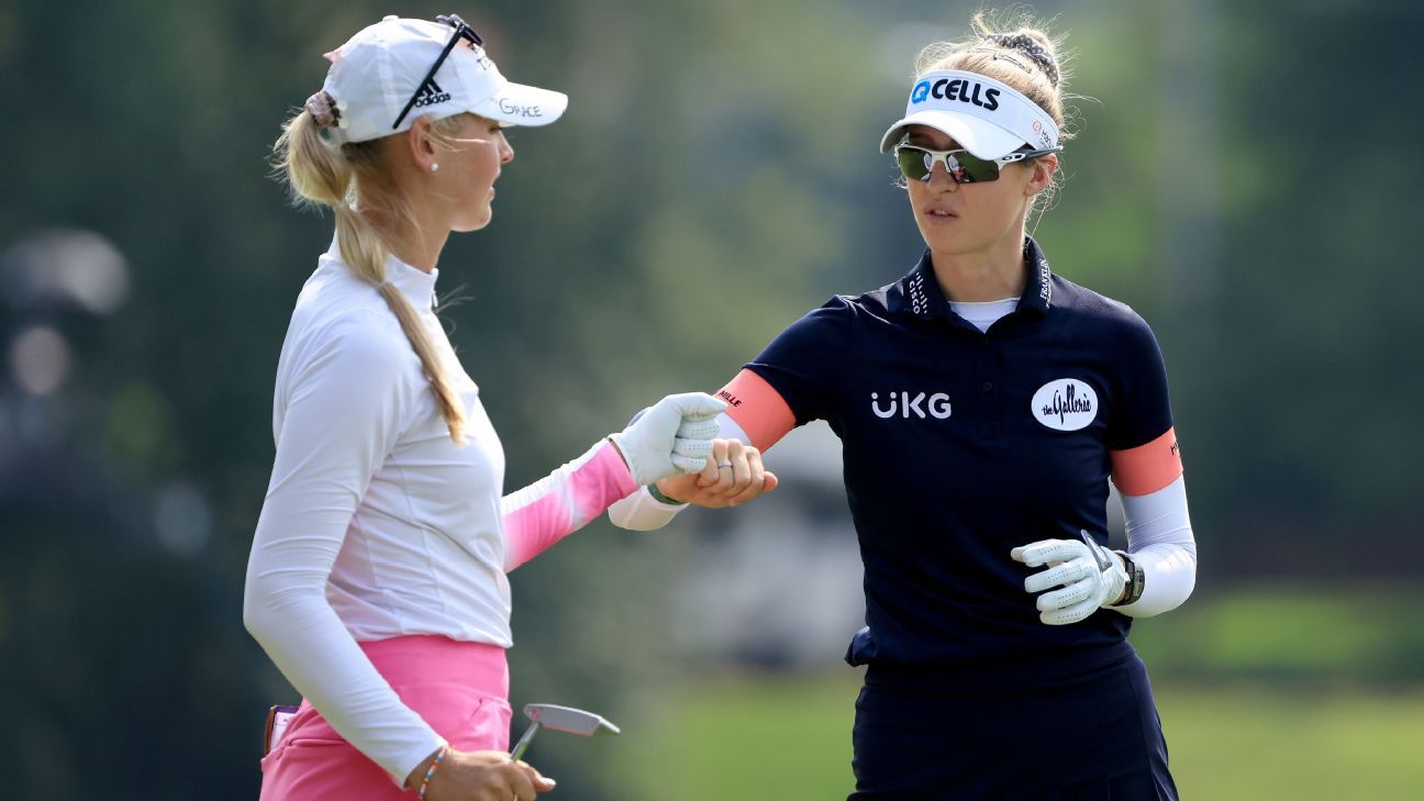 Nelly and Jessica Korda team to shoot a 5-under 65 at Dow Great Lakes ...