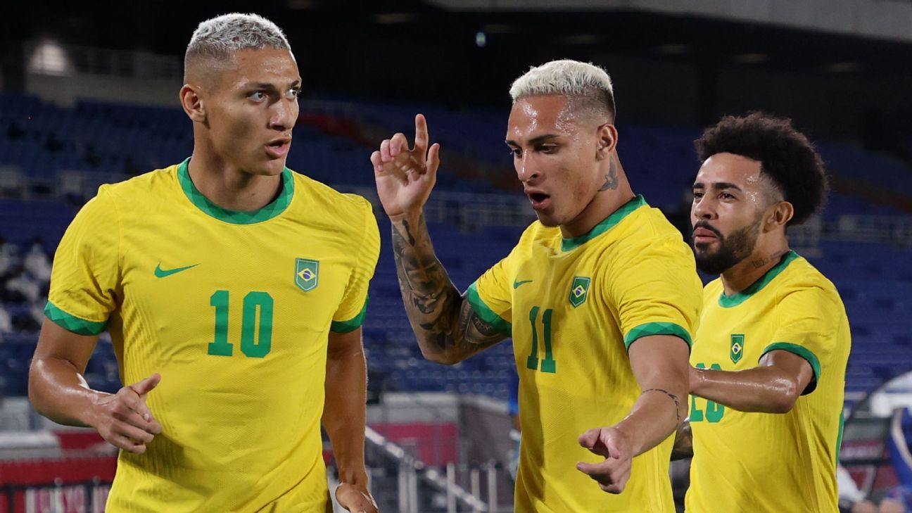 Olimpiadas Brasil Sofre No Fim Mas Vence A Alemanha Em Yokohama Com Hat Trick De Richarlison