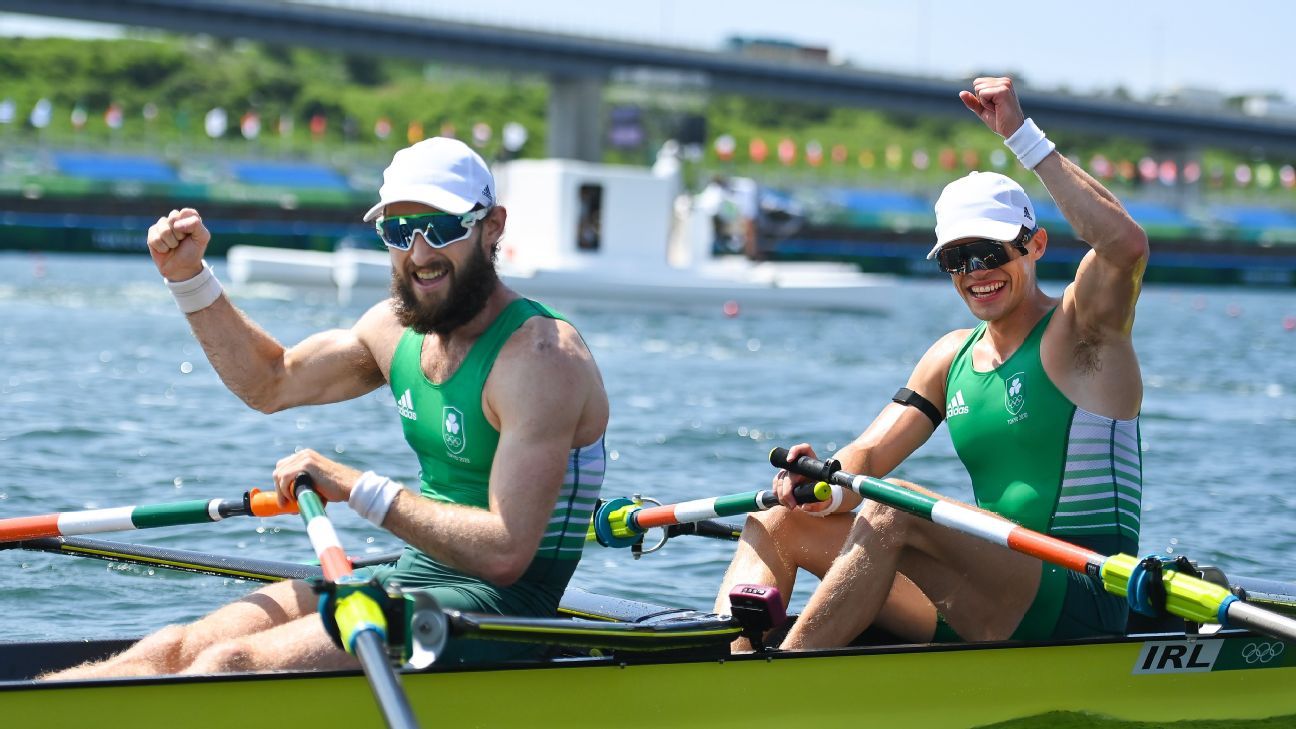 Fintan McCarthy, Paul O'Donovan win Ireland's first ever Olympic rowing