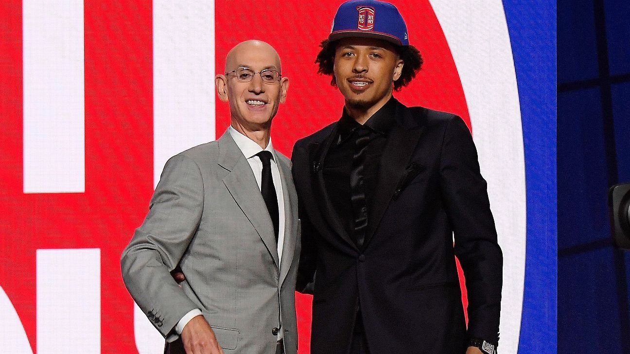 Detroit Pistons take Cade Cunningham with No. 1 overall pick in NBA draft; Jalen Suggs ends up with Orlando Magic