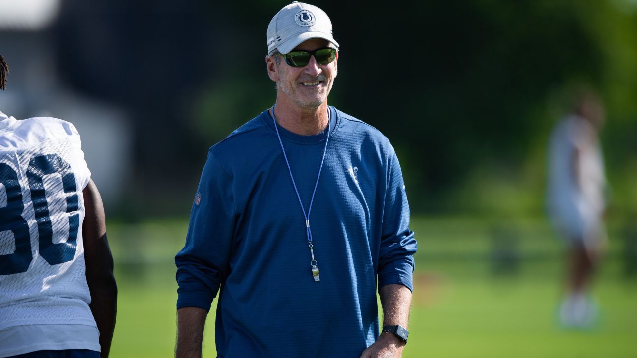 NFL training camp updates Colts' Reich addresses calls for Foles