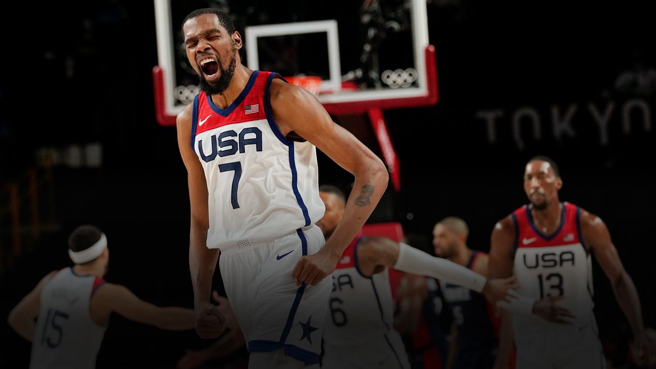 Kevin Durant, Team USA hold off France to clinch fourth straight