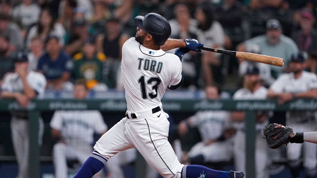 Struggling Mariners place Toro on IL, DFA Souza