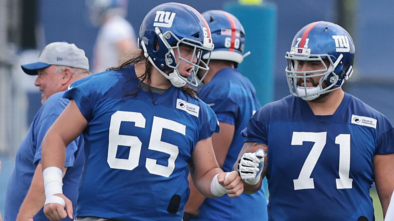 Are Will Hernandez, Nick Gates in Giants' long-term offensive line