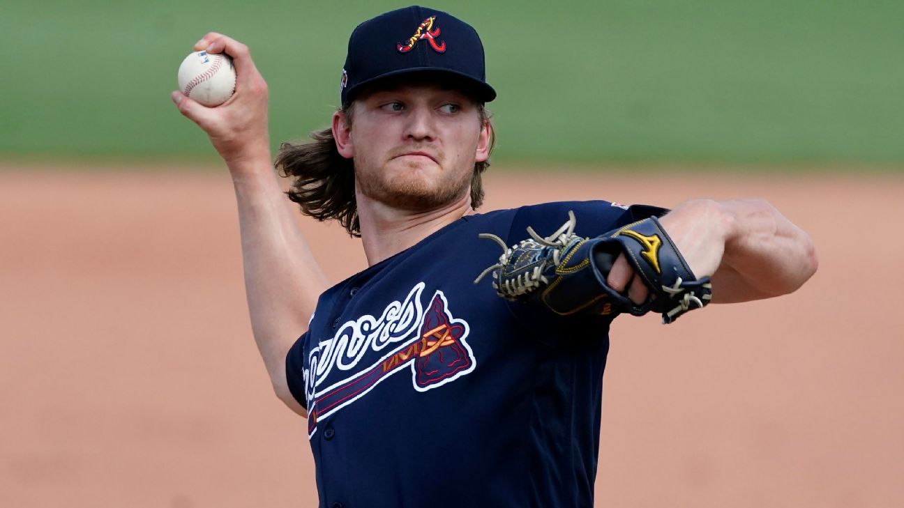 Mike Soroka of the Atlanta Braves tore his Achilles tendon after nine months of rehabilitation