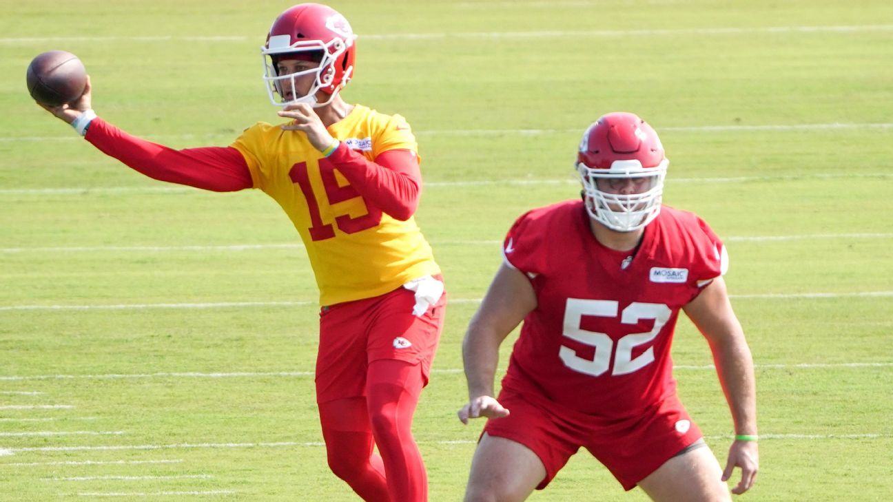 Patrick Mahomes appears ready for Chiefs' camp in new training