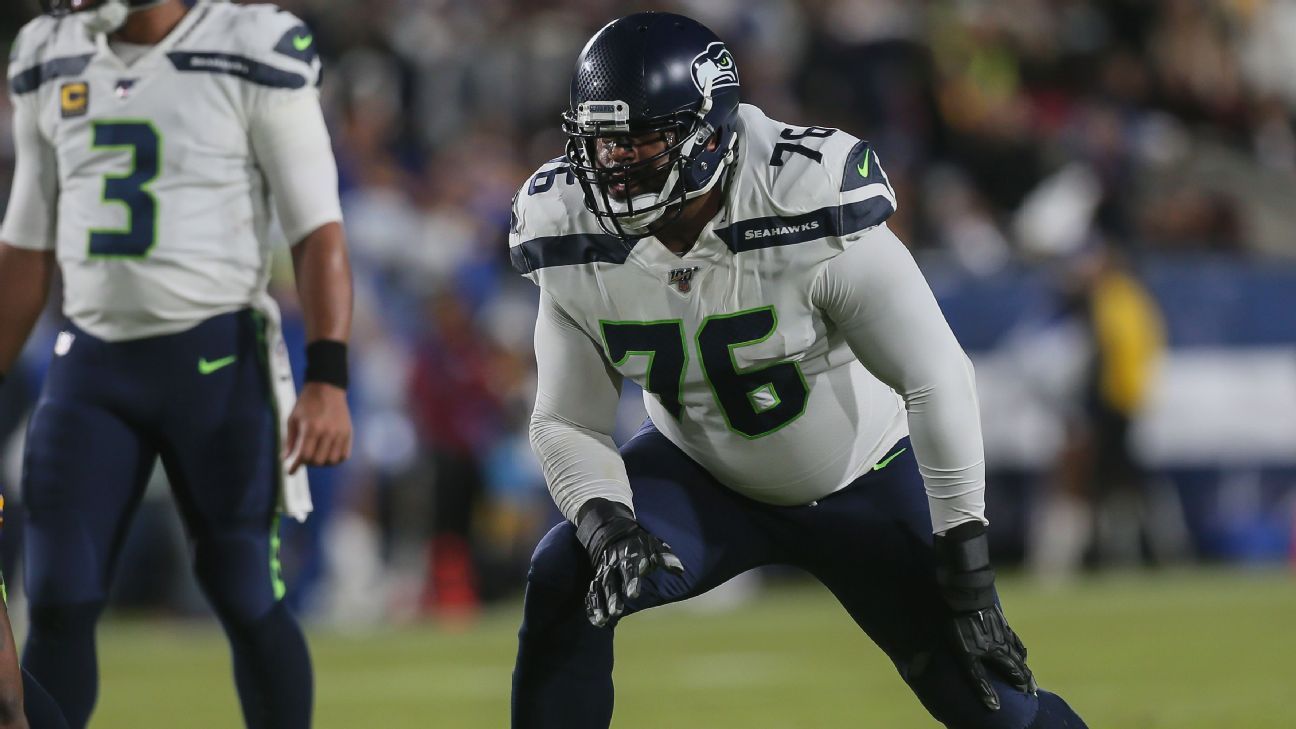 Projection of the list of 53 men of Seattle Seahawks