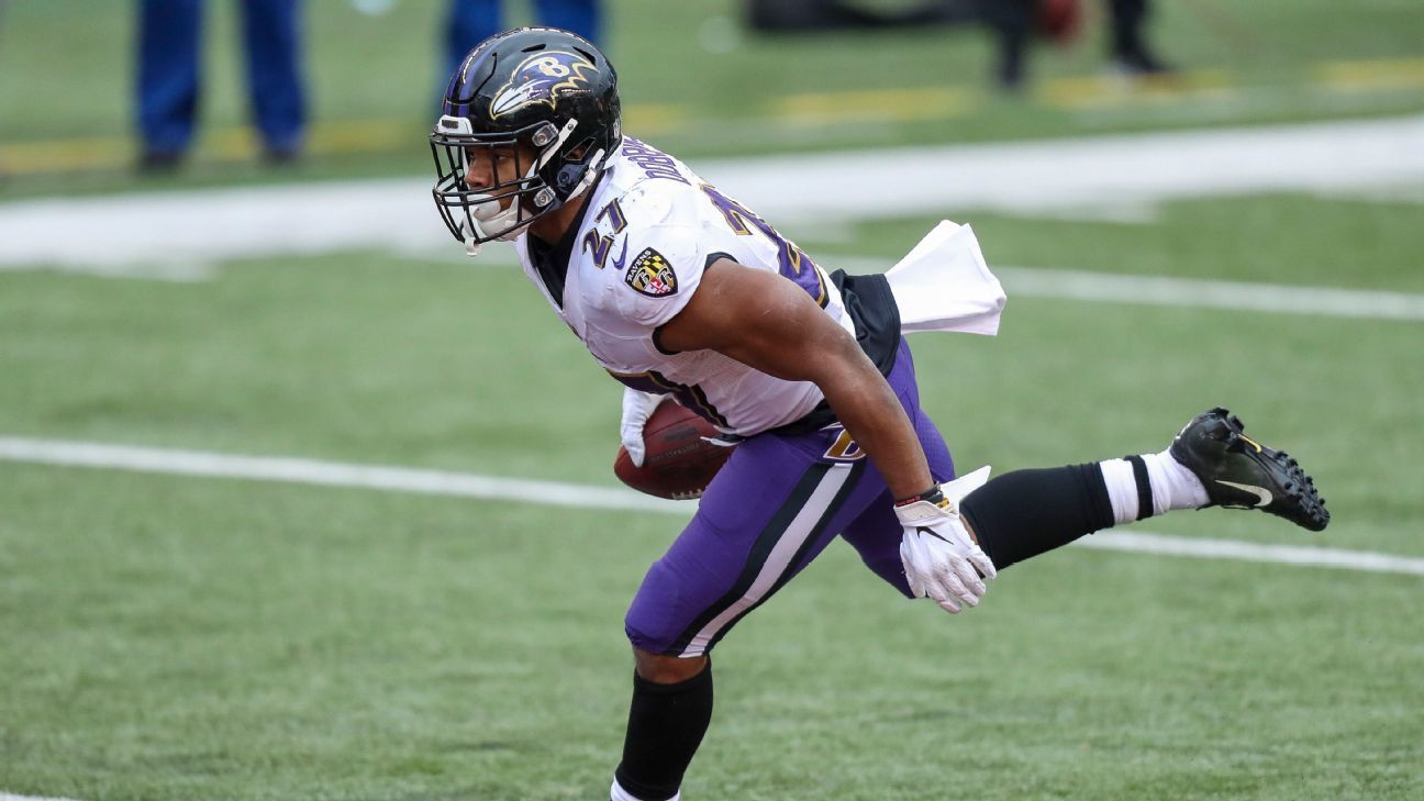 Baltimore Ravens running back J.K. Dobbins suffers season-ending knee  injury, NFL News, Rankings and Statistics