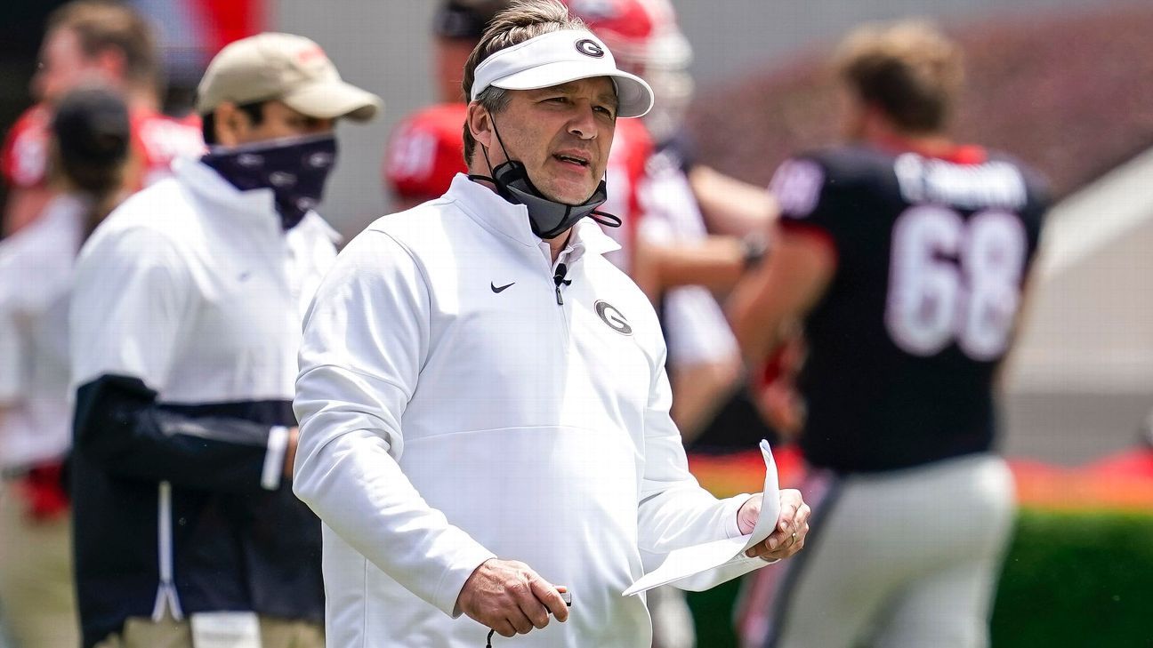 Georgia football coach Kirby Smart says Bulldogs experiencing 'highest spike' of..