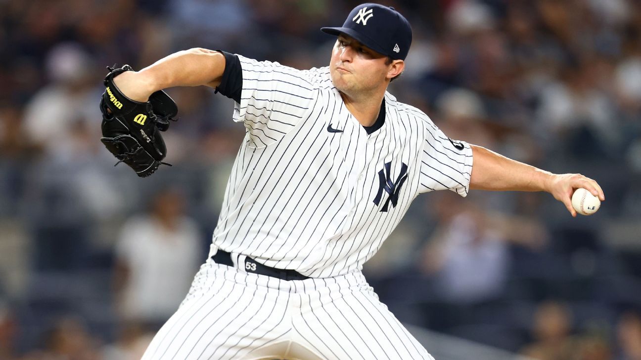 New York Yankees' Zack Britton exits with left arm fatigue; Clay