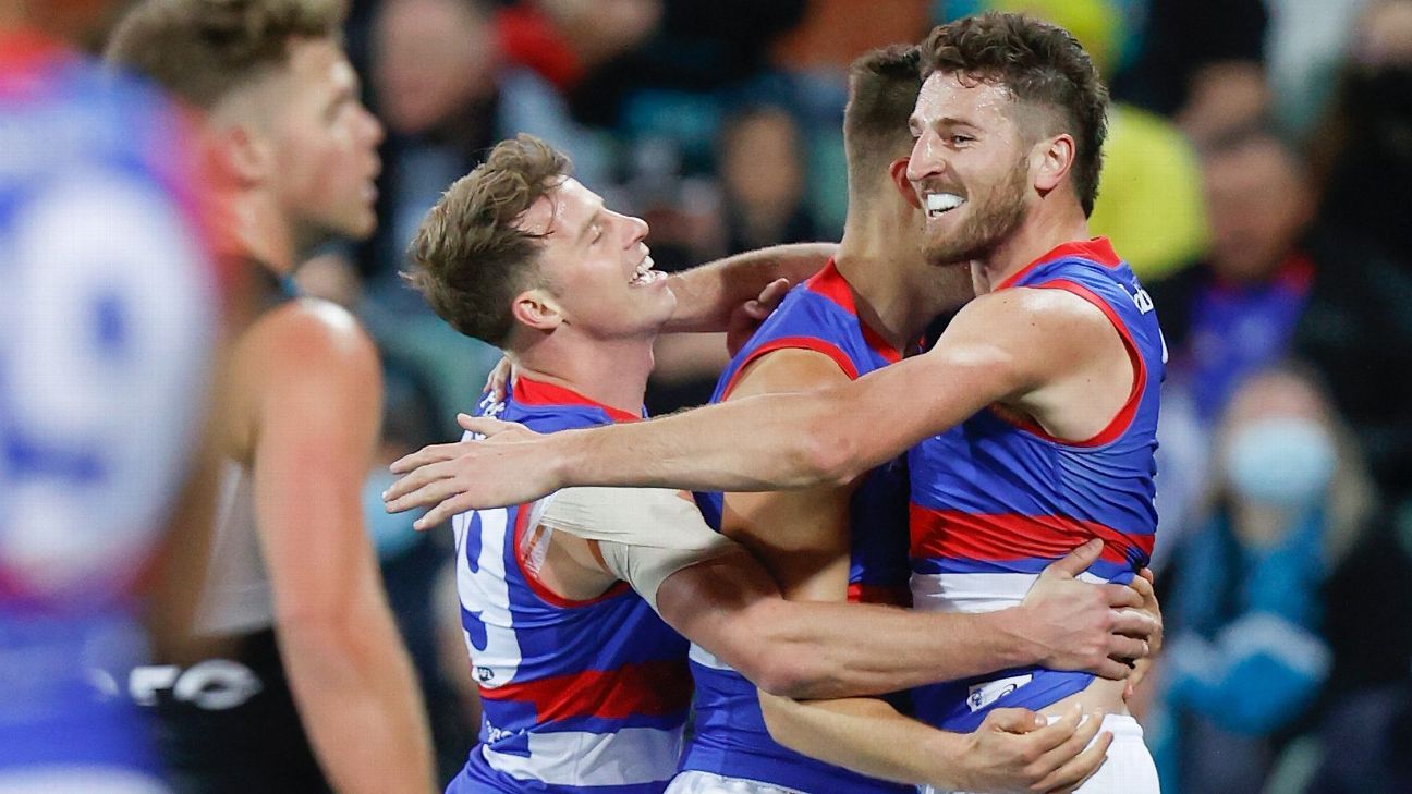 AFL preliminary finals Western Bulldogs stun Port Adelaide Power to advance to 2021 Grand Final