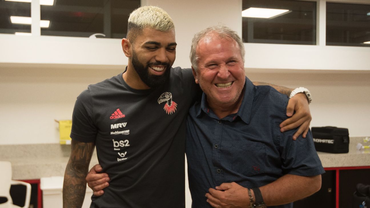 Recado emocionante de Zico a Gabigol na despedida do Flamengo: Para sempre