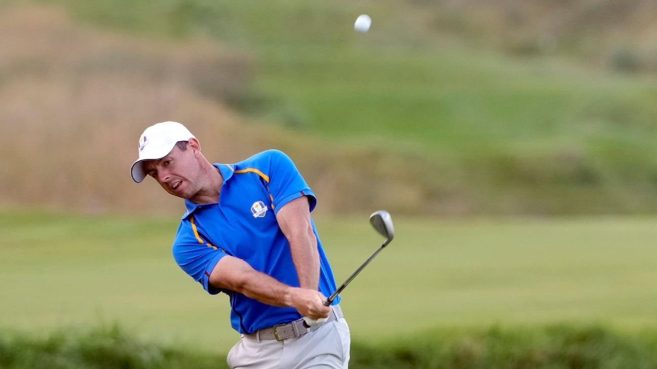 Rory McIlroy to sit Ryder Cup session after struggling on Day 1