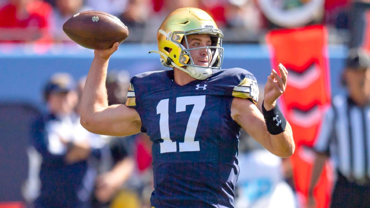 Notre Dame quarterback Jack Coan showed improvement and poise in his lone  year as the Fighting Irish starter, College Football