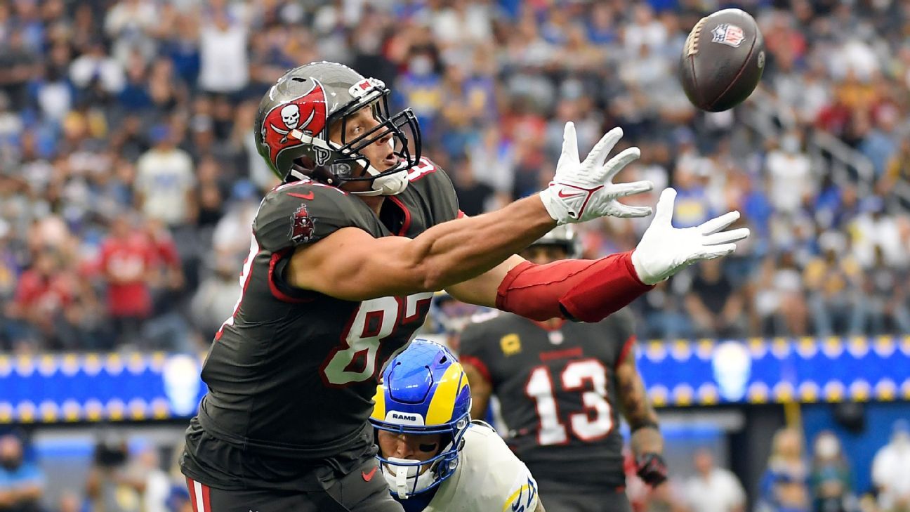 Tampa Bay Buccaneers tight end Rob Gronkowski doubtful, linebacker Jason Pierre-..