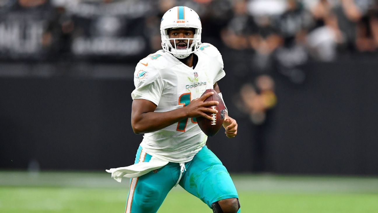 Jacoby Brissett of the Cleveland Browns throws the ball during the News  Photo - Getty Images