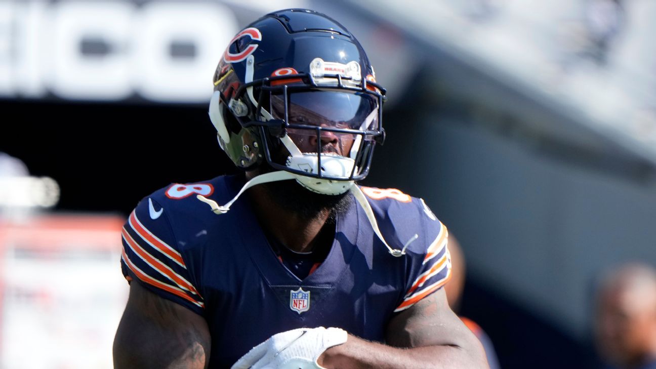Chicago Bears RB Damien Williams on COVID-19 list; status for Sunday's game vs. Green Bay Packers in doubt