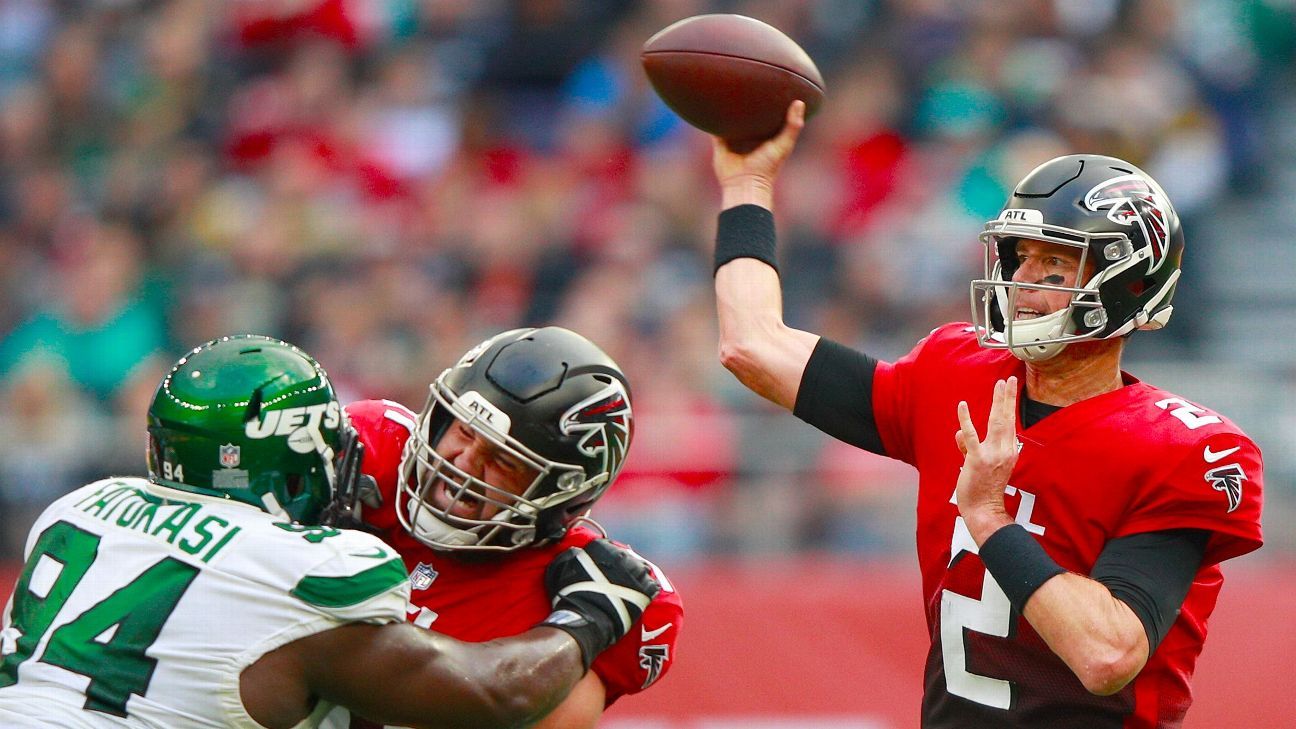 Falcons' Matt Ryan becomes seventh QB in history to reach 5,000 completions on t..