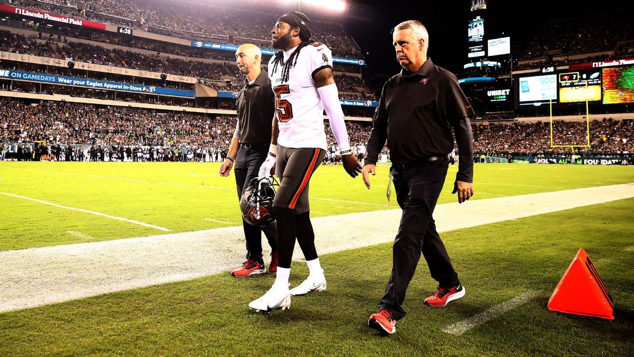 Source: Tampa Bay Buccaneers cornerback Richard Sherman to be out a few weeks wi..