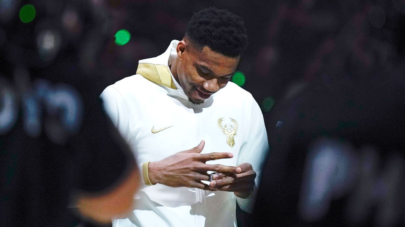 Milwaukee Bucks giving away replica championship rings at Fiserv Forum