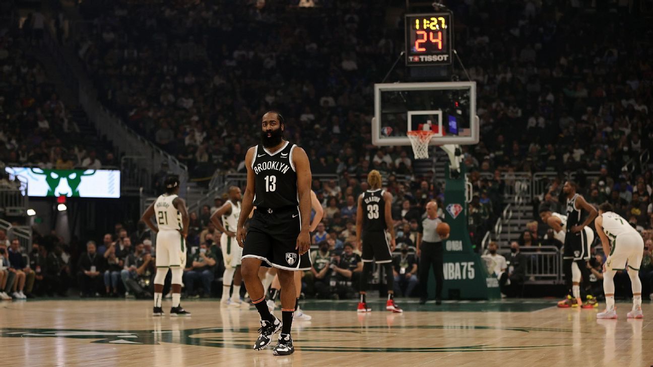 James Harden, after opting not to sign extension with Brooklyn Nets before deadl..