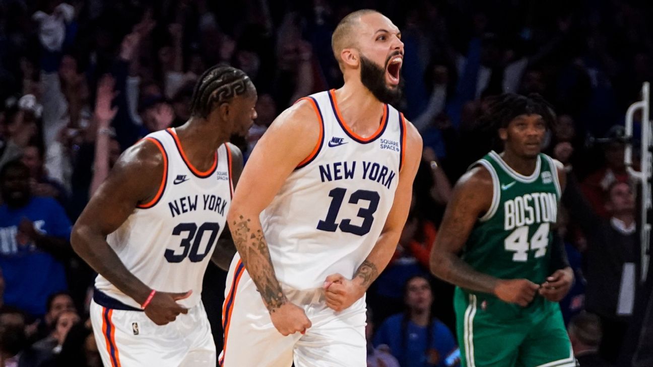 New York Knicks outlast Boston Celtics in wild, albeit sloppy, double-overtime o..