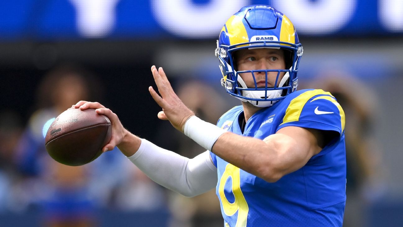 Rams: Matthew Stafford 'ready to roll' after injury, per Sean McVay