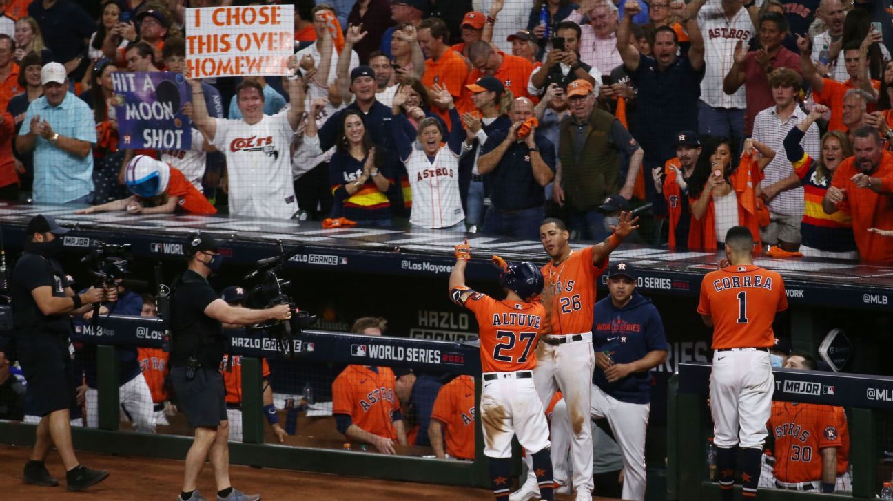 2021 World Series - Best moments from Houston Astros vs. Atlanta Braves  Game 3 - ESPN