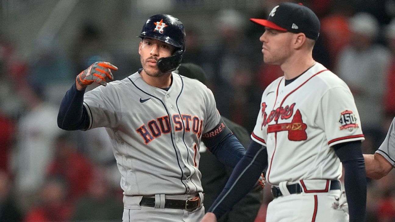 MLB playoffs 2021: Rosario leads Braves to brink of World Series, Astros  shut down Red Sox