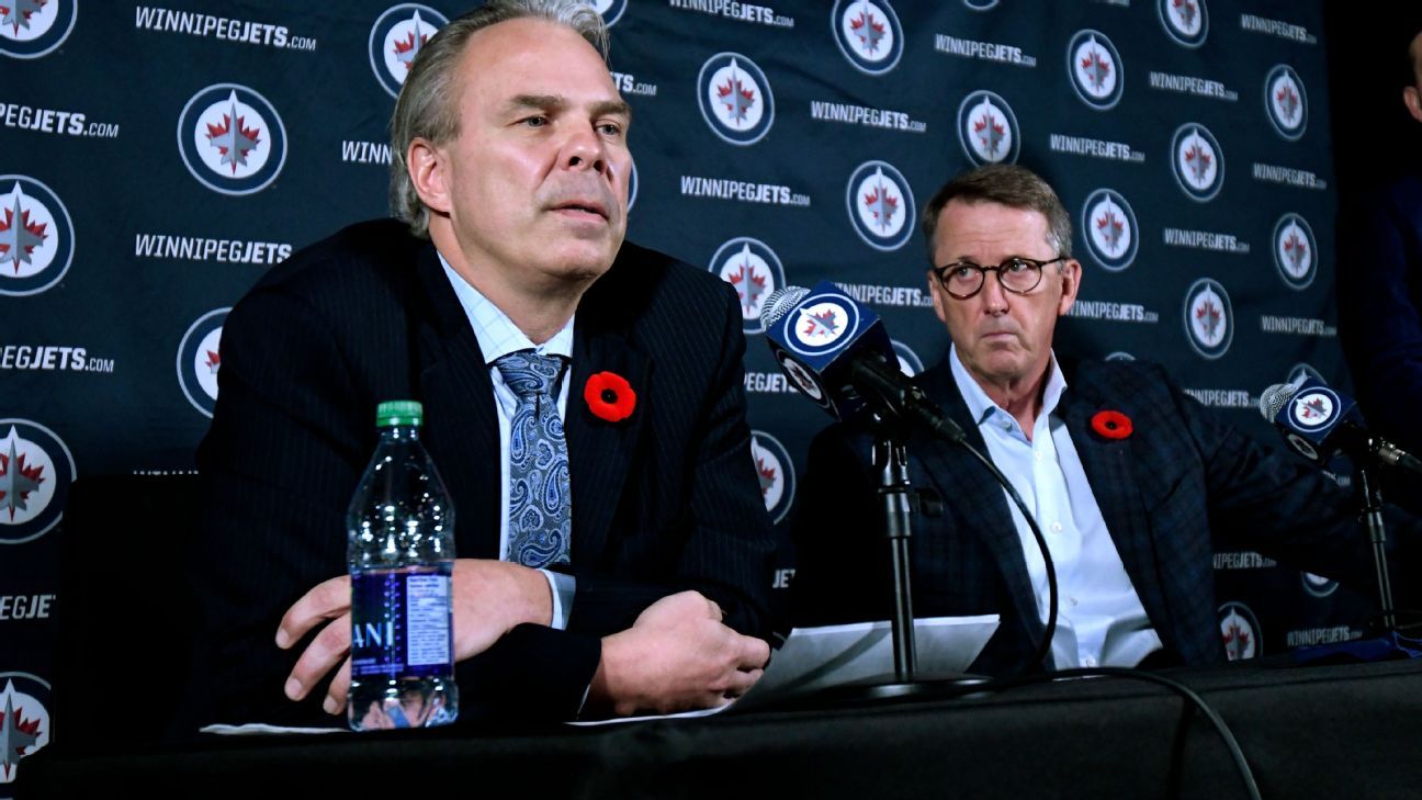 Winnipeg Jets' Kevin Cheveldayoff addresses time with Chicago Blackhawks, limits to what he said he knew about Kyle Beach