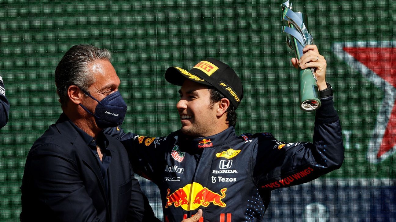 Carlos Slim Domit está seguro que algún día Checo Pérez peleará el título  de F1 - ESPN