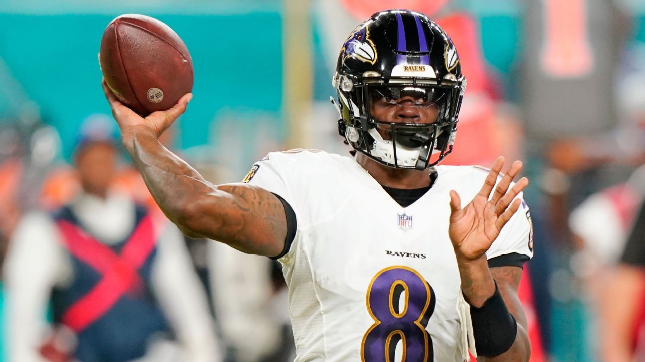 Baltimore Ravens quarterback Lamar Jackson 'feeling great,' will start vs. Chicago  Bears - ESPN