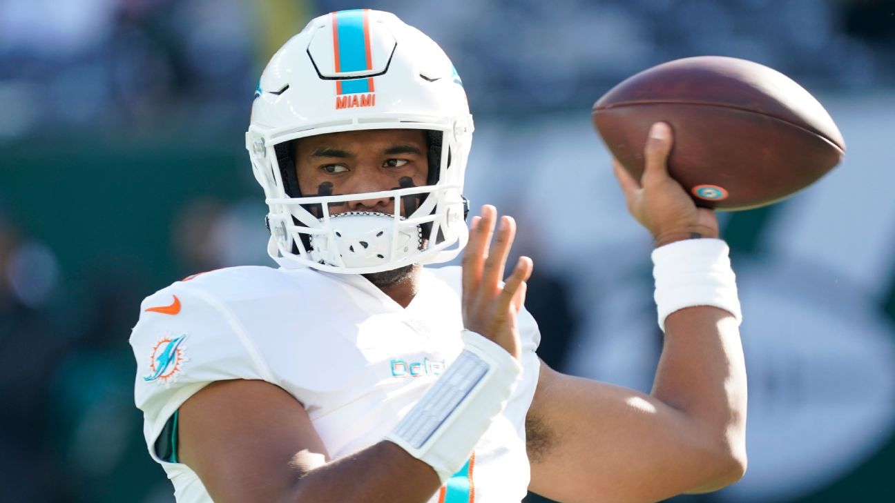 Tagovailoa throws 6 TD passes as Dolphins rally from 21 down to