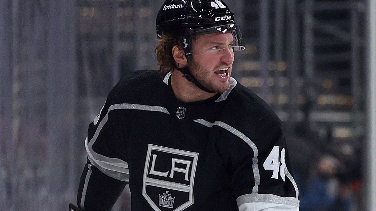 Los Angeles Kings forward Brendan Lemieux suspended five games by NHL for biting..