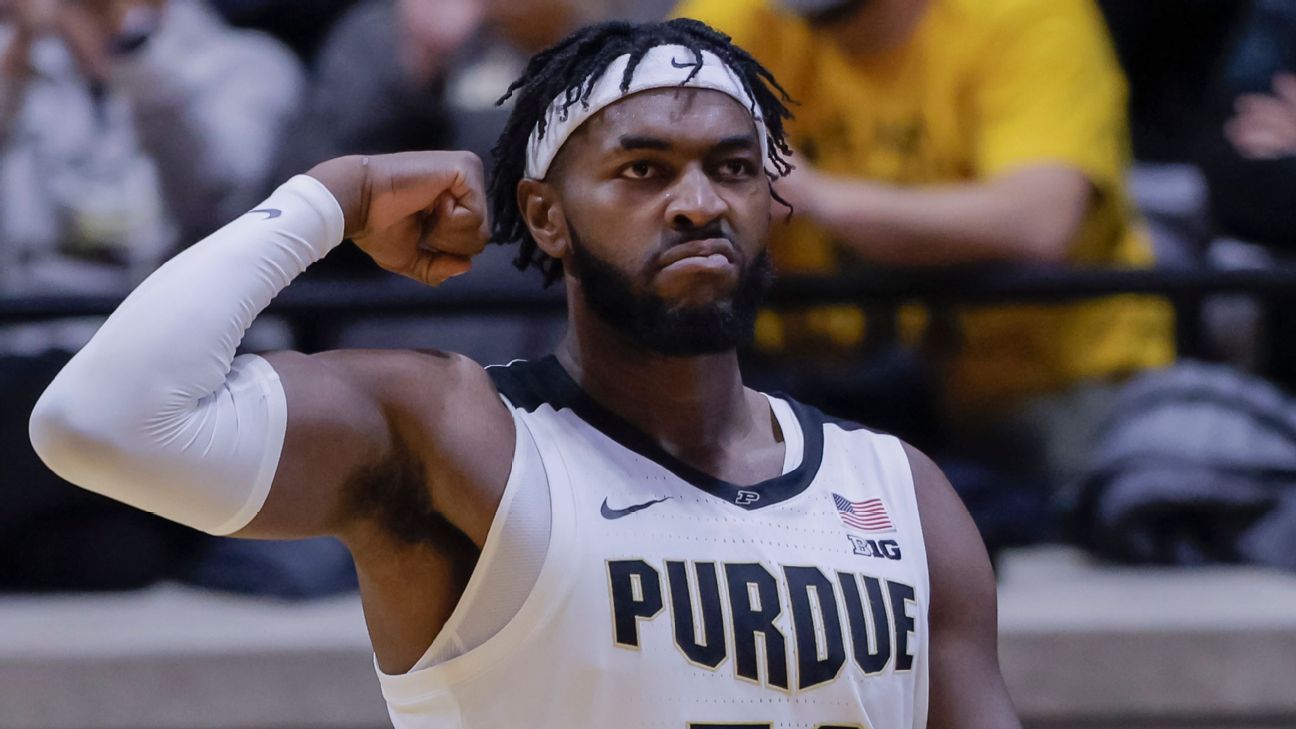 Purdue Boilermakers jump to No. 1 in AP Top 25 men's basketball poll for first time