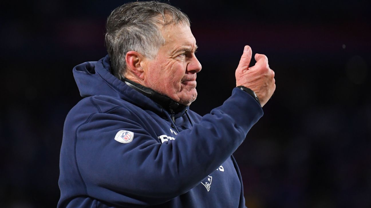 New England Patriots coach Bill Belichick plans to continue coaching as he appro..