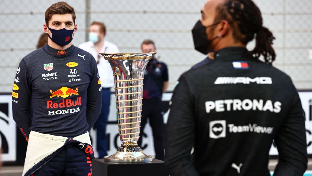 Lewis Hamilton presented with drivers' championship trophy at FIA awards  gala