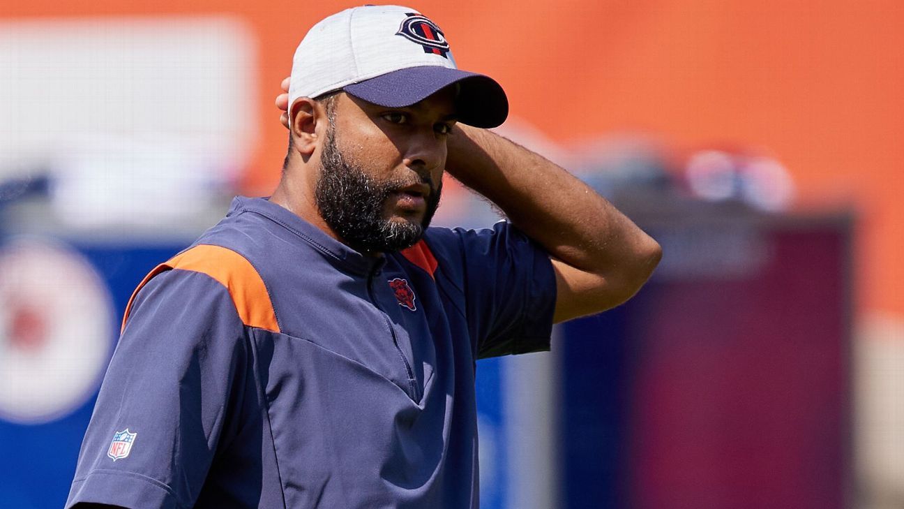 Chicago Bears DC Sean Desai clears COVID-19 protocols, returning for Monday night game, Matt Nagy says