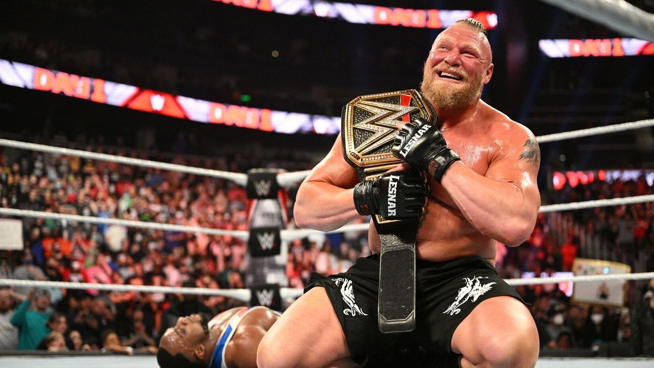 WWE Day 1 results Brock Lesnar wins WWE championship. 