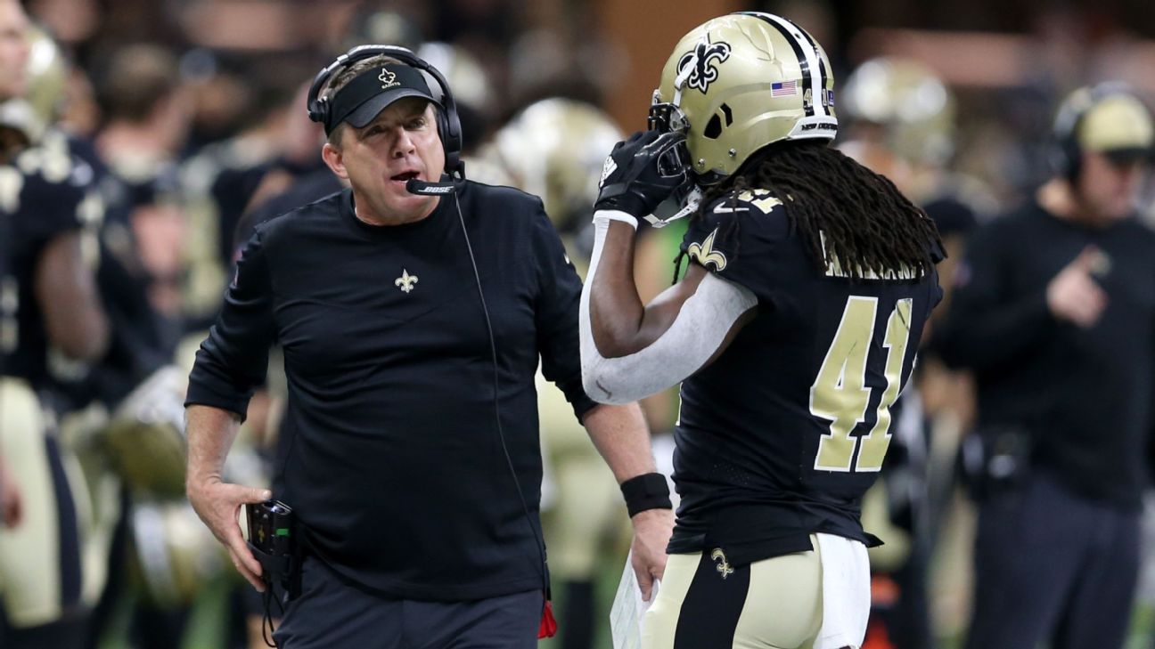 NFL COVID-19 updates: Saints coach Sean Payton positive; 3 games moved