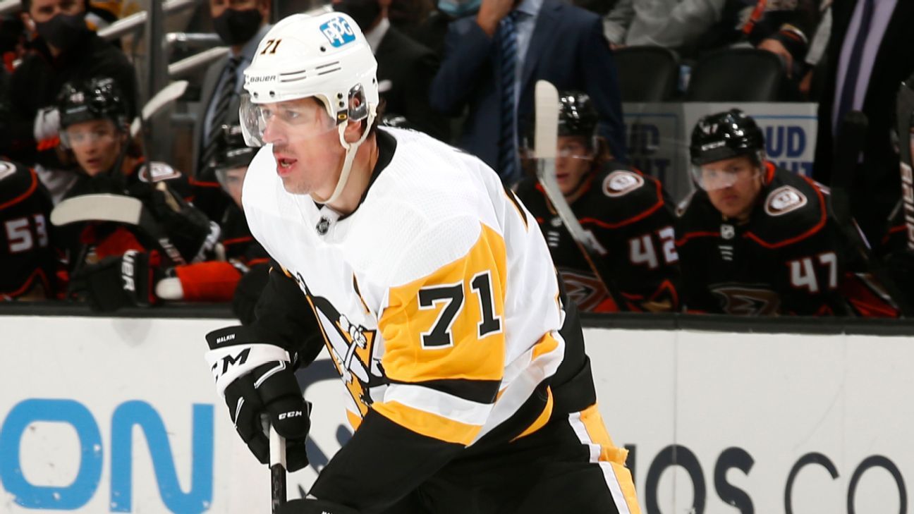 Evgeni Malkin collects 2 goals, assist in winning season debut for