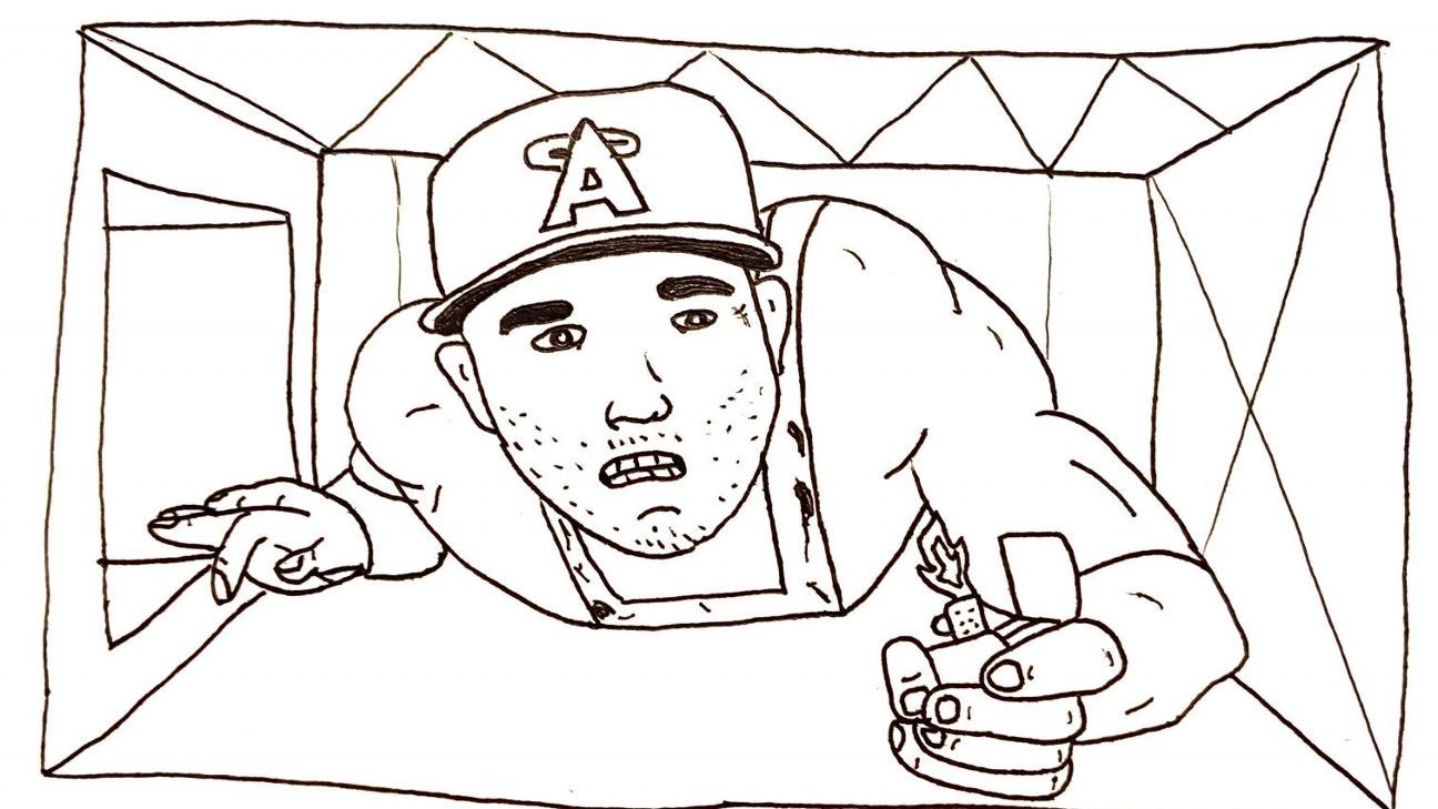 Drawing Mike Trout every day until the lockout is over' -- How an MLB fan's  tribute turned into an internet sensation - ESPN